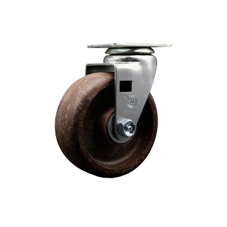 Service Caster 5'' High Temp Glass Filled Nylon Wheel Swivel Caster with Bronze Bearing SCC-20S520-GFNBZHT